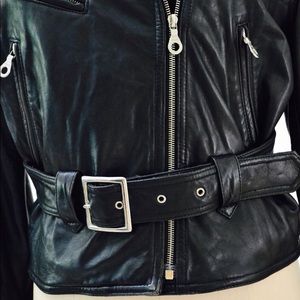 North Beach Vintage Black Leather Jacket